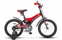 Детский велосипед Stels Jet 16" Z010 черный красный - магазин СпортДоставка. Спортивные товары интернет магазин в Челябинске 