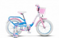 Детский велосипед Stels Pilot-190 16" V030 Белый розовый голубой - магазин СпортДоставка. Спортивные товары интернет магазин в Челябинске 