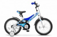 Детский велосипед Stels Jet 16" Z010 синий белый - магазин СпортДоставка. Спортивные товары интернет магазин в Челябинске 