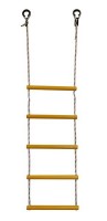 Детская веревочная лестница для ДСК  5 перекладин желтая ЛВ5-2В - магазин СпортДоставка. Спортивные товары интернет магазин в Челябинске 