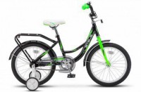 Детский велосипед Stels Flyte 18" Z011 Чёрный салатовый - магазин СпортДоставка. Спортивные товары интернет магазин в Челябинске 